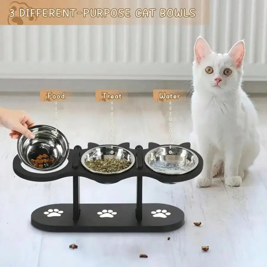 PetFolks Trio™ Adjustable Pet Feeder