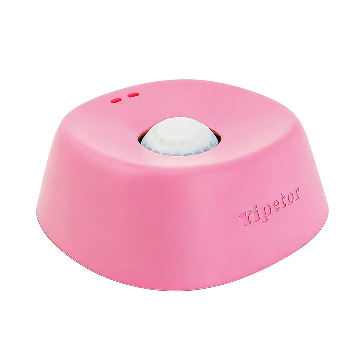 Pink rolling-ball liquid treat feeder, original product view