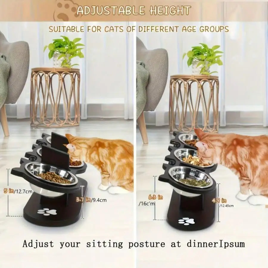 PetFolks Trio™ Adjustable Pet Feeder