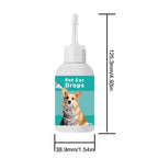 Original 60 ml pet ear drops bottle with nozzle and supplier dimensions
