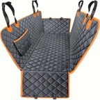 Car seat cover with orange edge trim