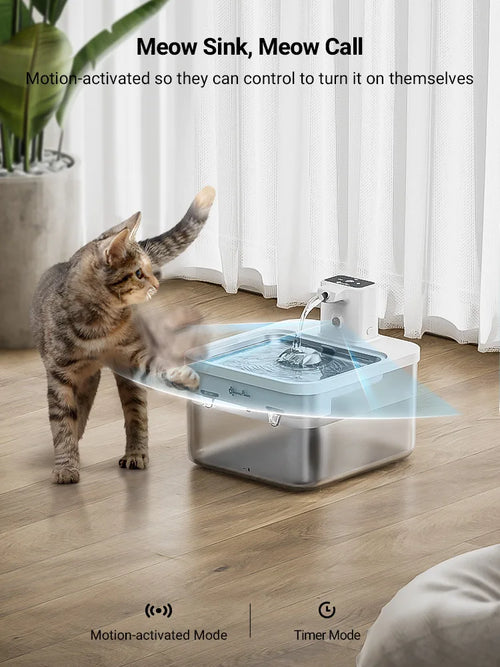 PetFolks AquaPurr™ Wireless Cat Fountain — 2.5 L