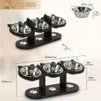 PetFolks Trio™ Adjustable Pet Feeder