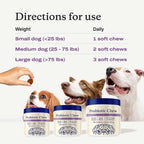 Original package feeding guide for probiotic dog chews